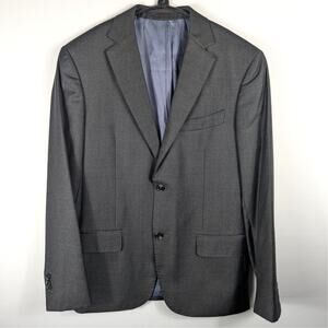 Suitsupply Blue Line 38R VBC Super 110s Wool Blazer Men Gray Jacket Italian